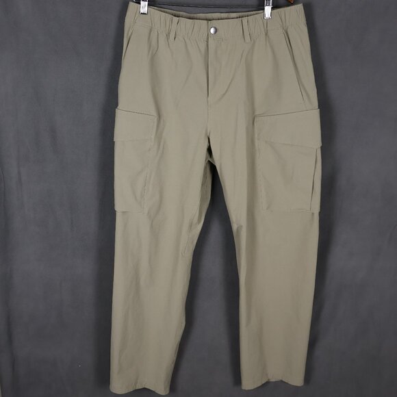 Lululemon VersaTwill Cargo Pants Mens 36x30 Khaki Baggy Relaxed Fit Outdoors - Picture 1 of 15